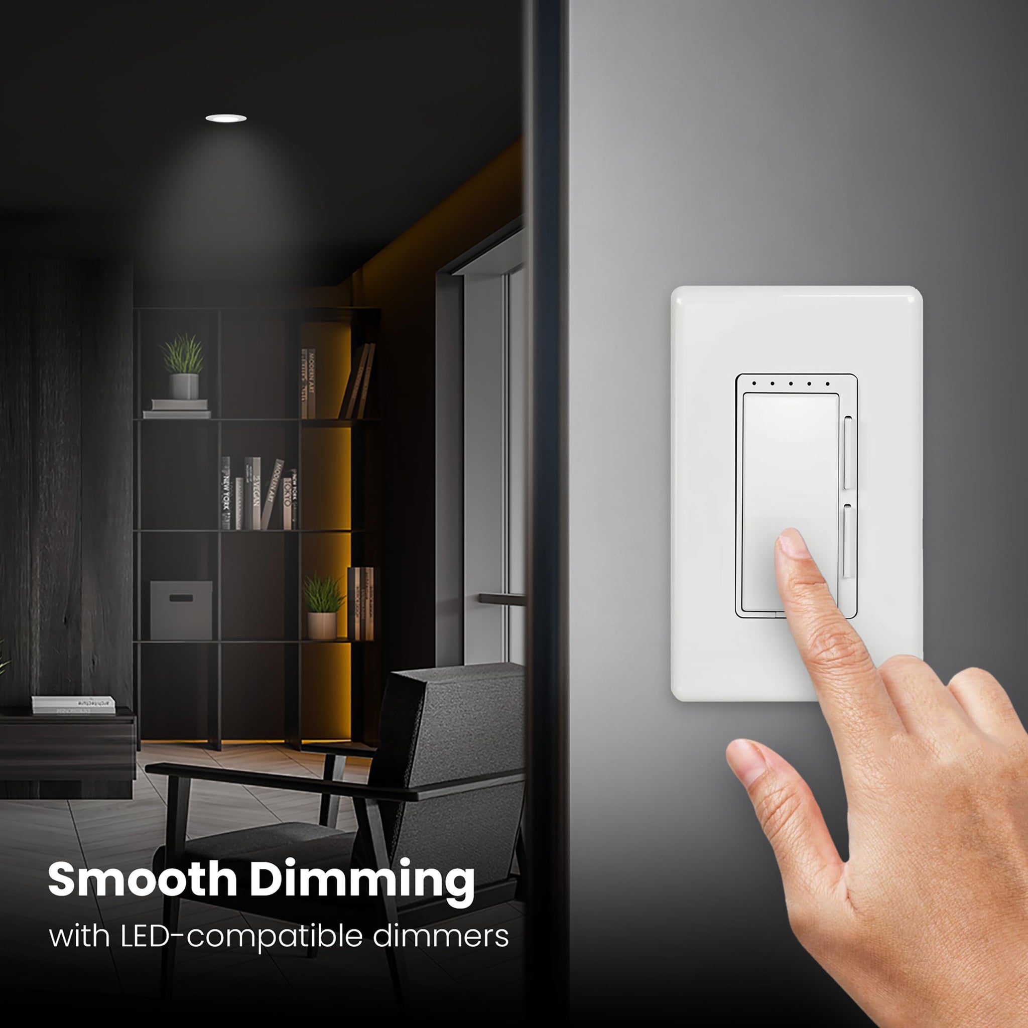 Energy Efficient LED Downlight Retrofit Kit with Adjustable Trim