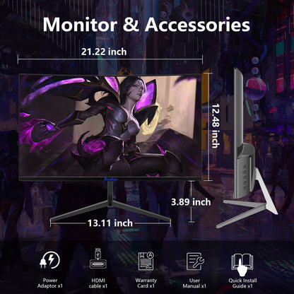 27 Inch IPS Gaming Monitor 100Hz Frameless 1080P HDMI