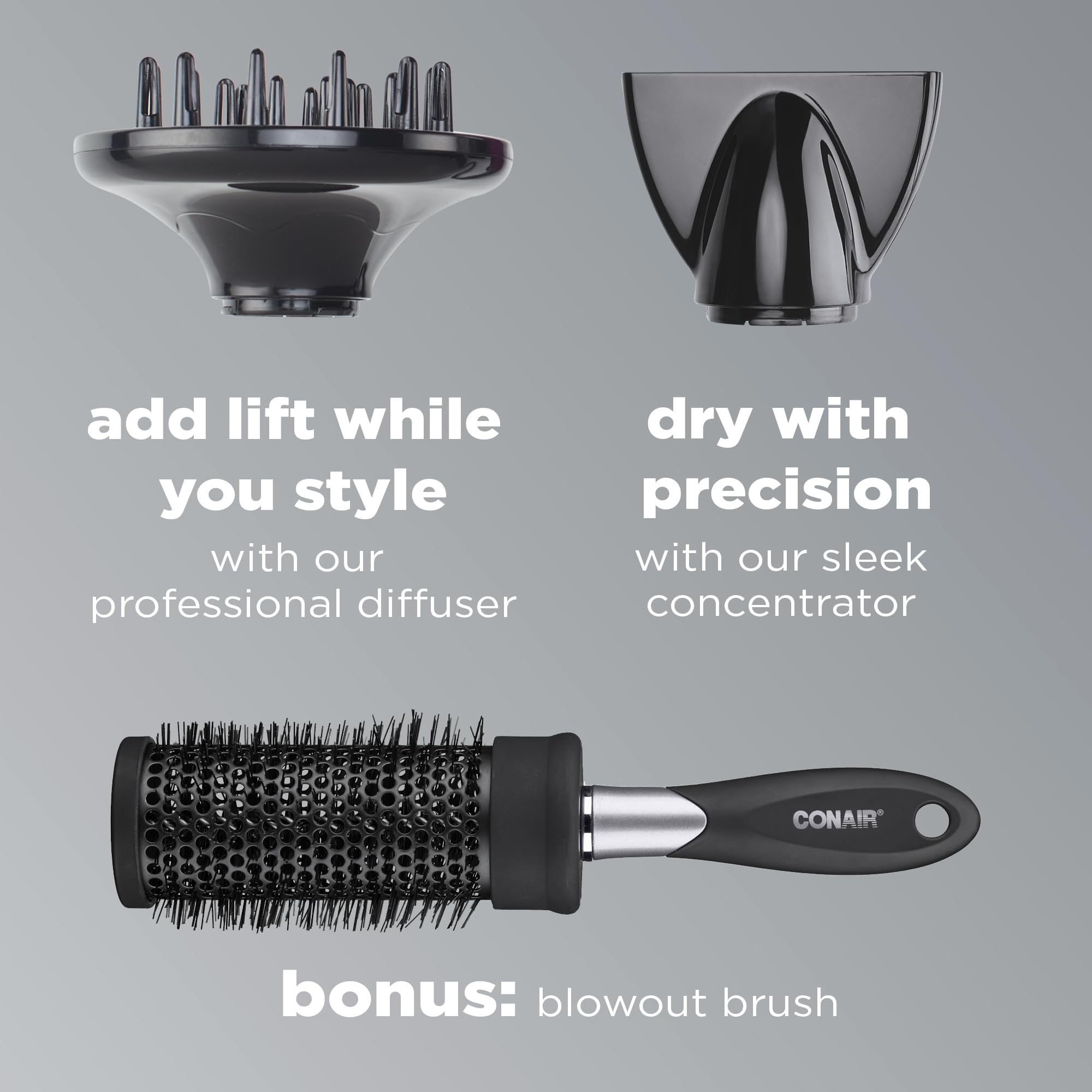 InfinitiPRO Hair Dryer With Diffuser For Faster Drying