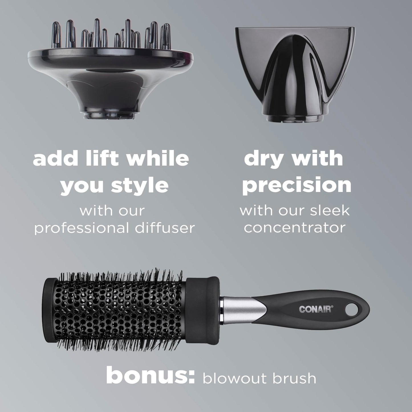 InfinitiPRO Hair Dryer With Diffuser For Faster Drying