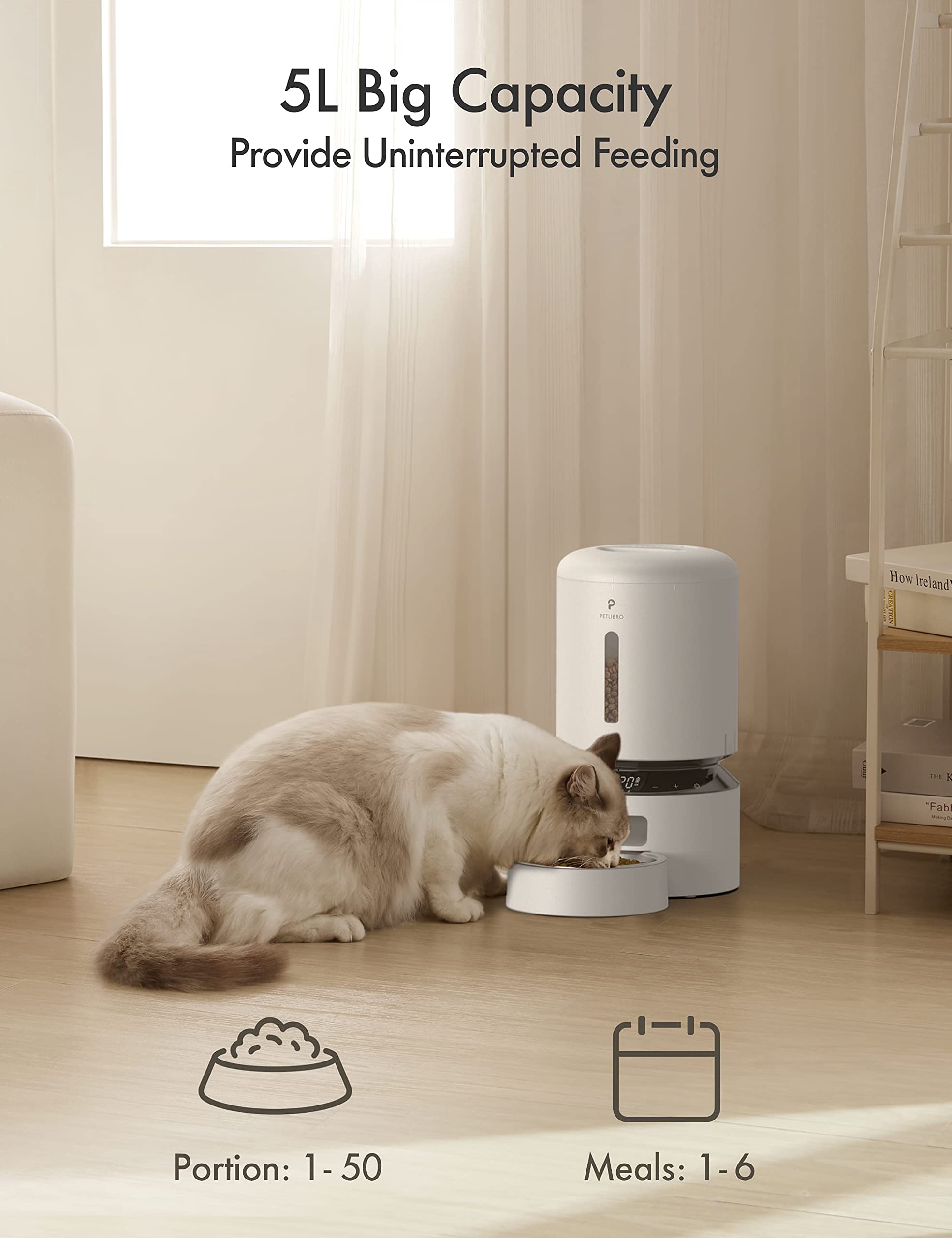 PETLIBRO Automatic Cat Feeder with HD Camera and Alerts
