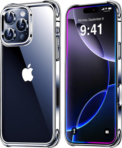 Mkeke Clear Case for iPhone 17 Pro Max Shockproof Bumper