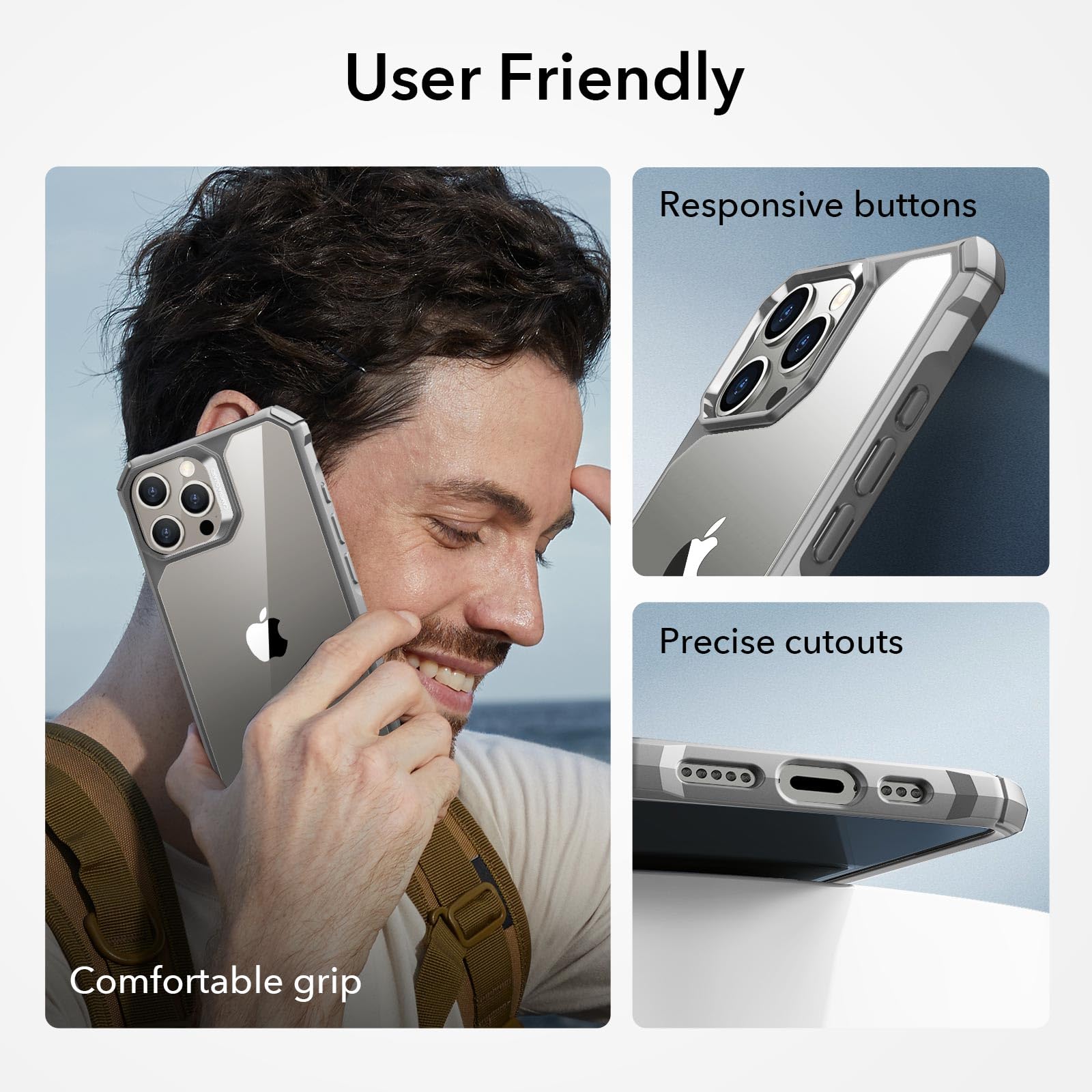 Military-Grade Clear Case for iPhone 14 and 13