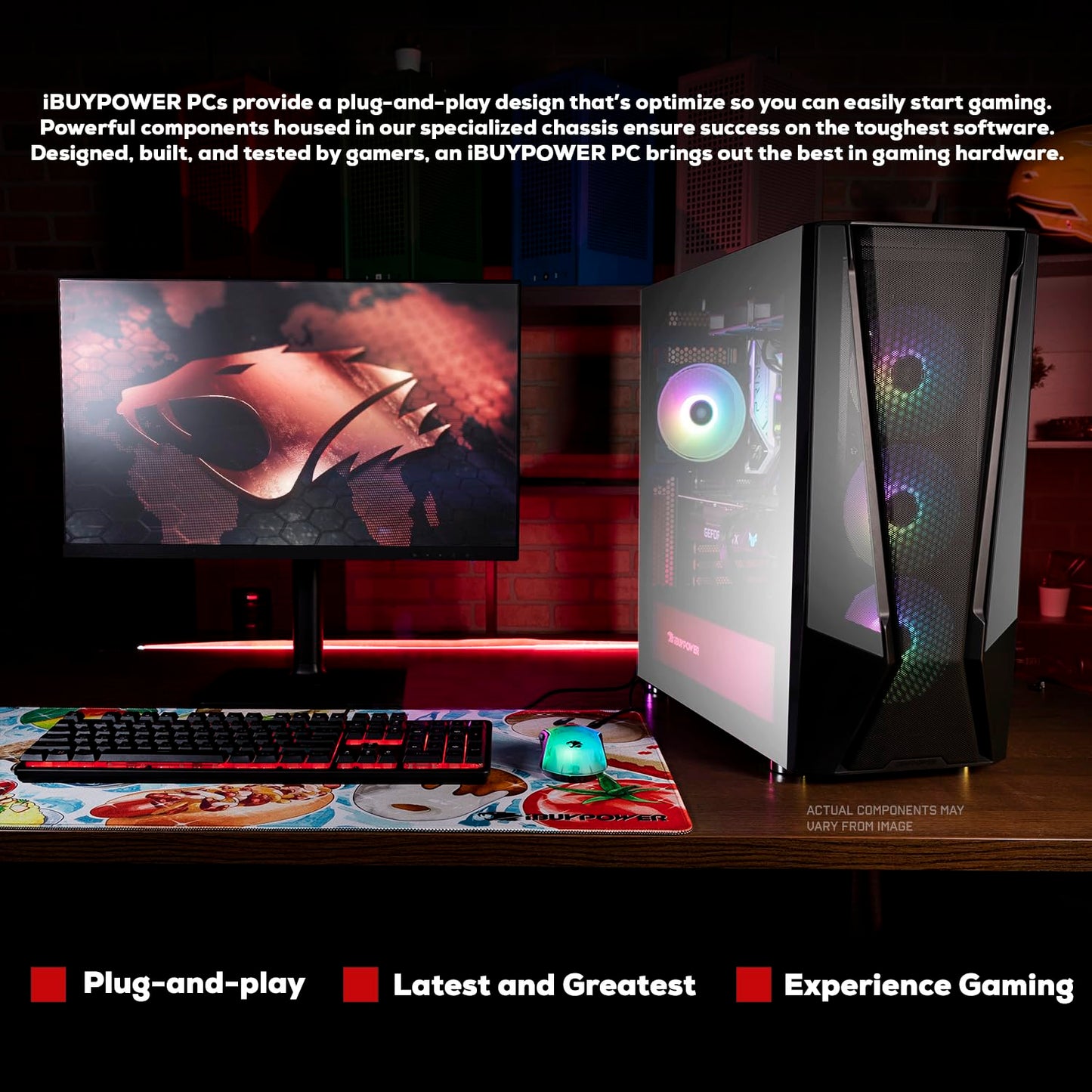 IBUYPOWER Y40 Pro Gaming PC Ryzen 9 RTX 5070Ti Desktop