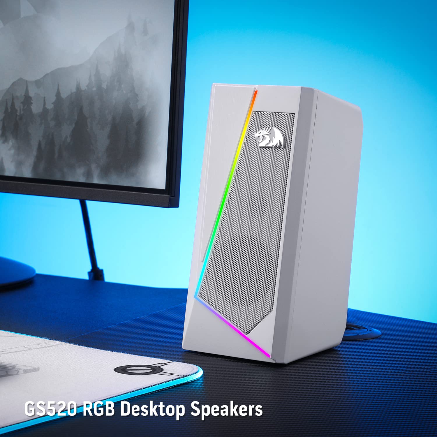 Redragon GS520 RGB Desktop Speakers with Enhanced Sound