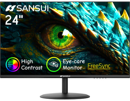 Sansui 24 Inch Eye Care Monitor With HDMI And VGA Ports