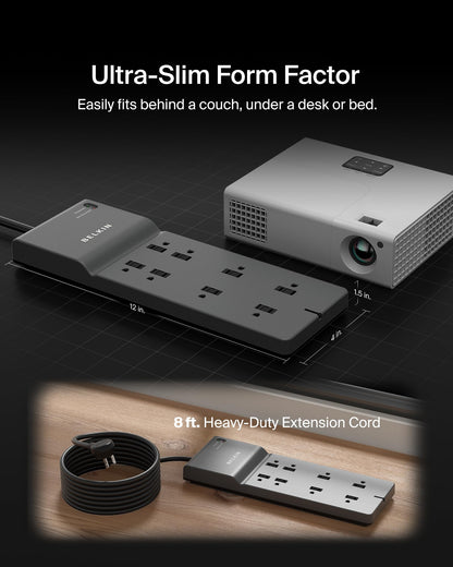 Belkin Power Strip Surge Protector 8 Outlets 3550 Joules