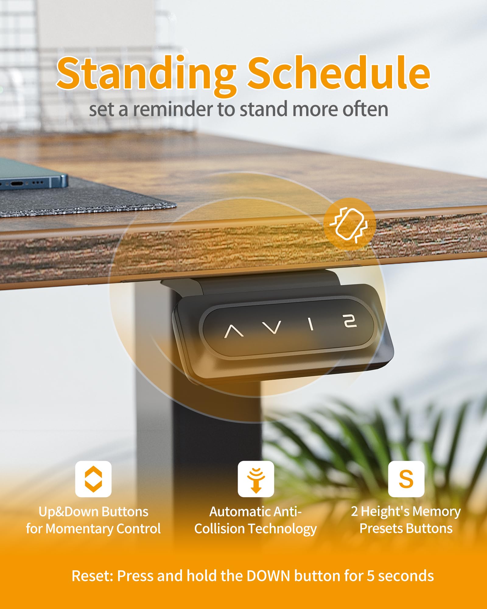 CubiCubi Adjustable Electric Standing Desk for Comfort