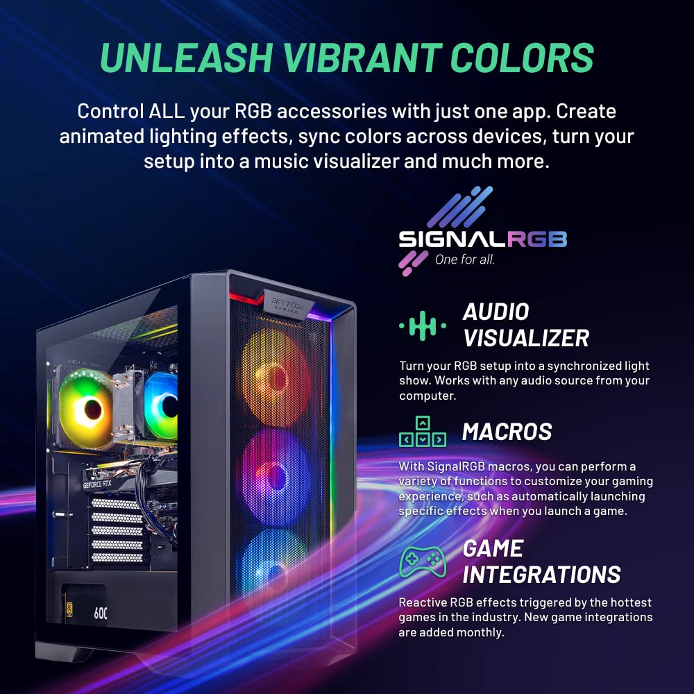 Skytech Nebula Gaming Desktop RTX 3050 Fast Performance