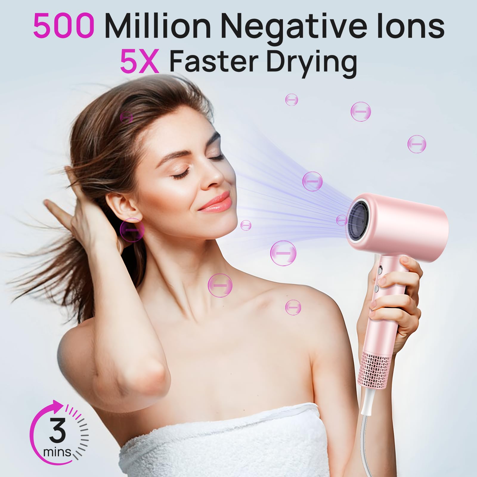 Professional Lightweight Hair Dryer for Fast Drying