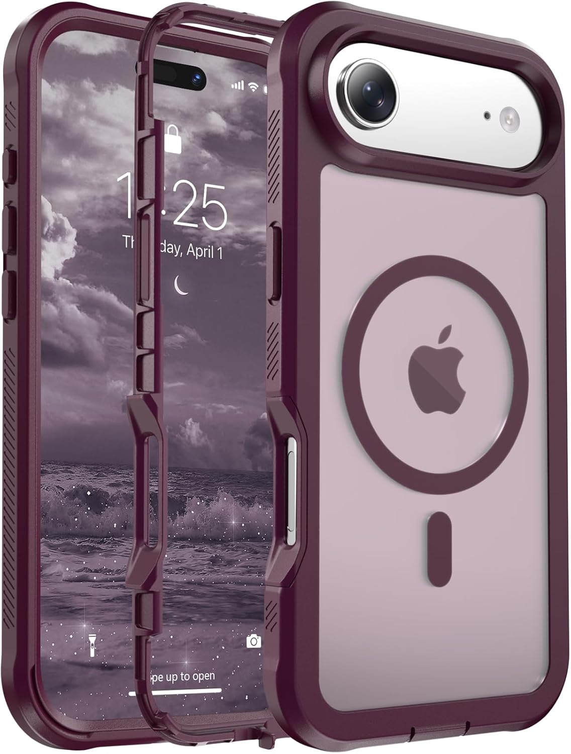 Rose 6.5 Inch iPhone Air MagSafe Case Heavy Duty Shield