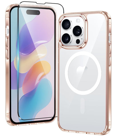 FNTCASE Clear Case For iPhone 17 Pro Max Screen Protector