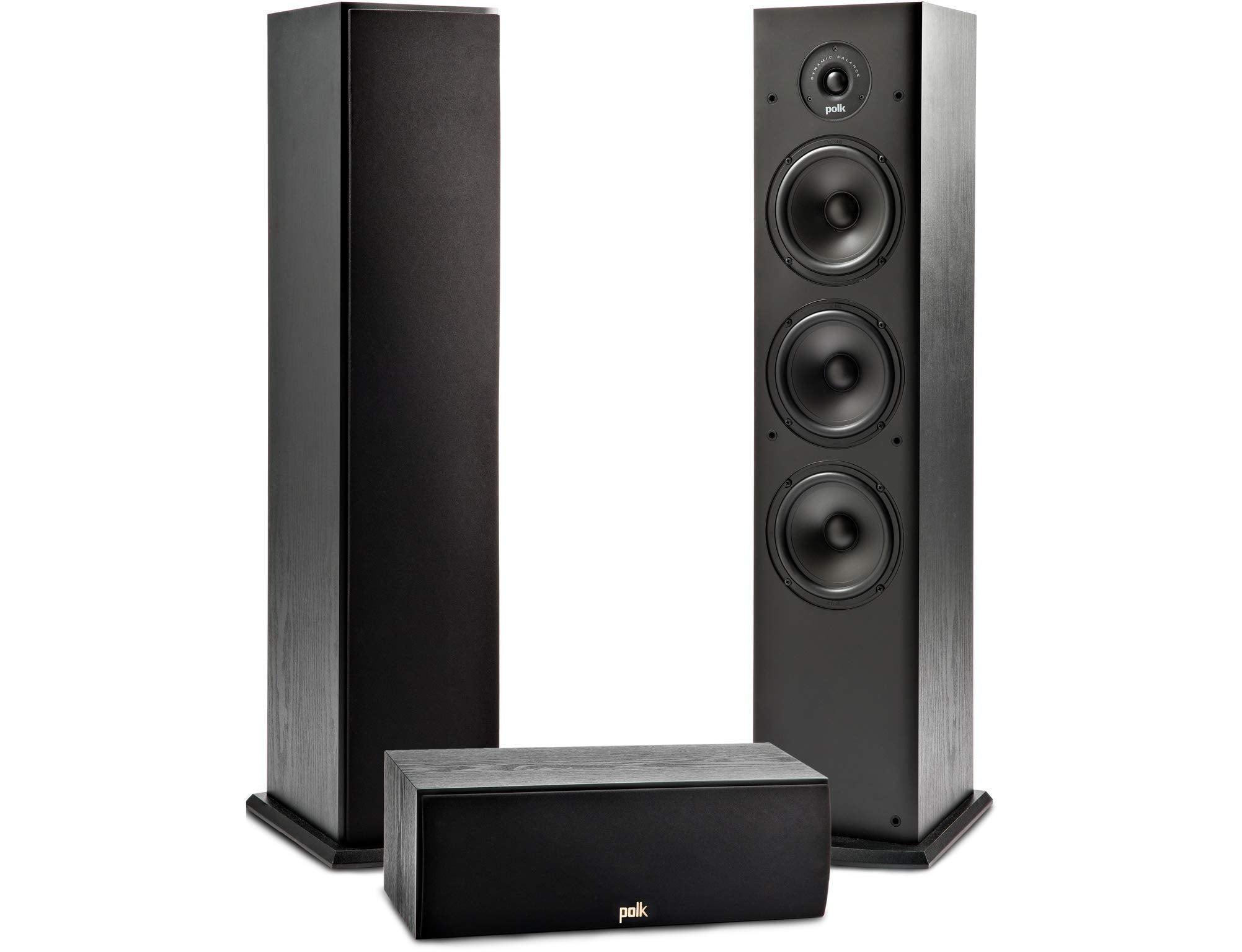 Polk Audio T15 Bookshelf Speakers with Deep Bass Sound