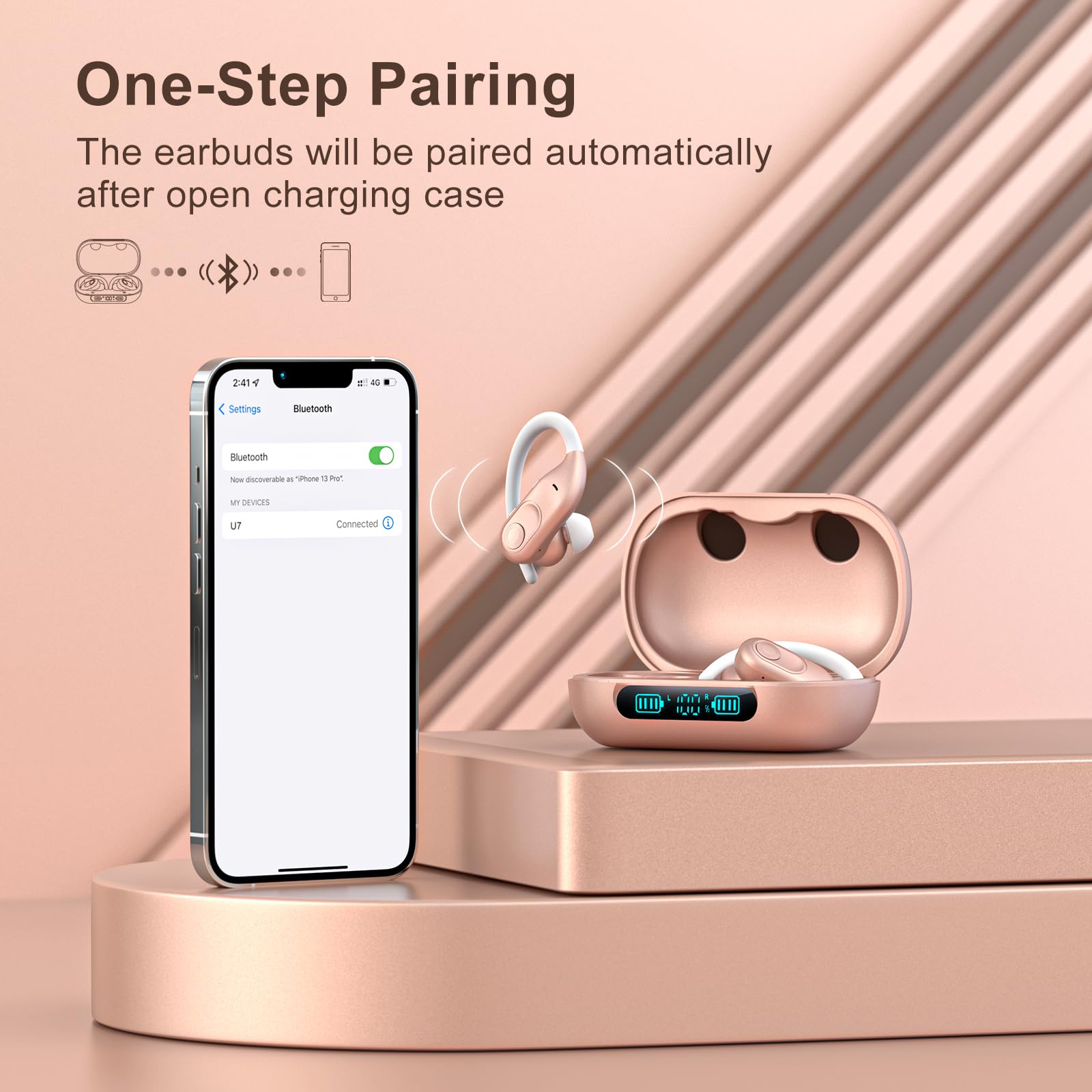 Wireless Earbuds with 130 Hours Playtime and Hi-Fi Sound