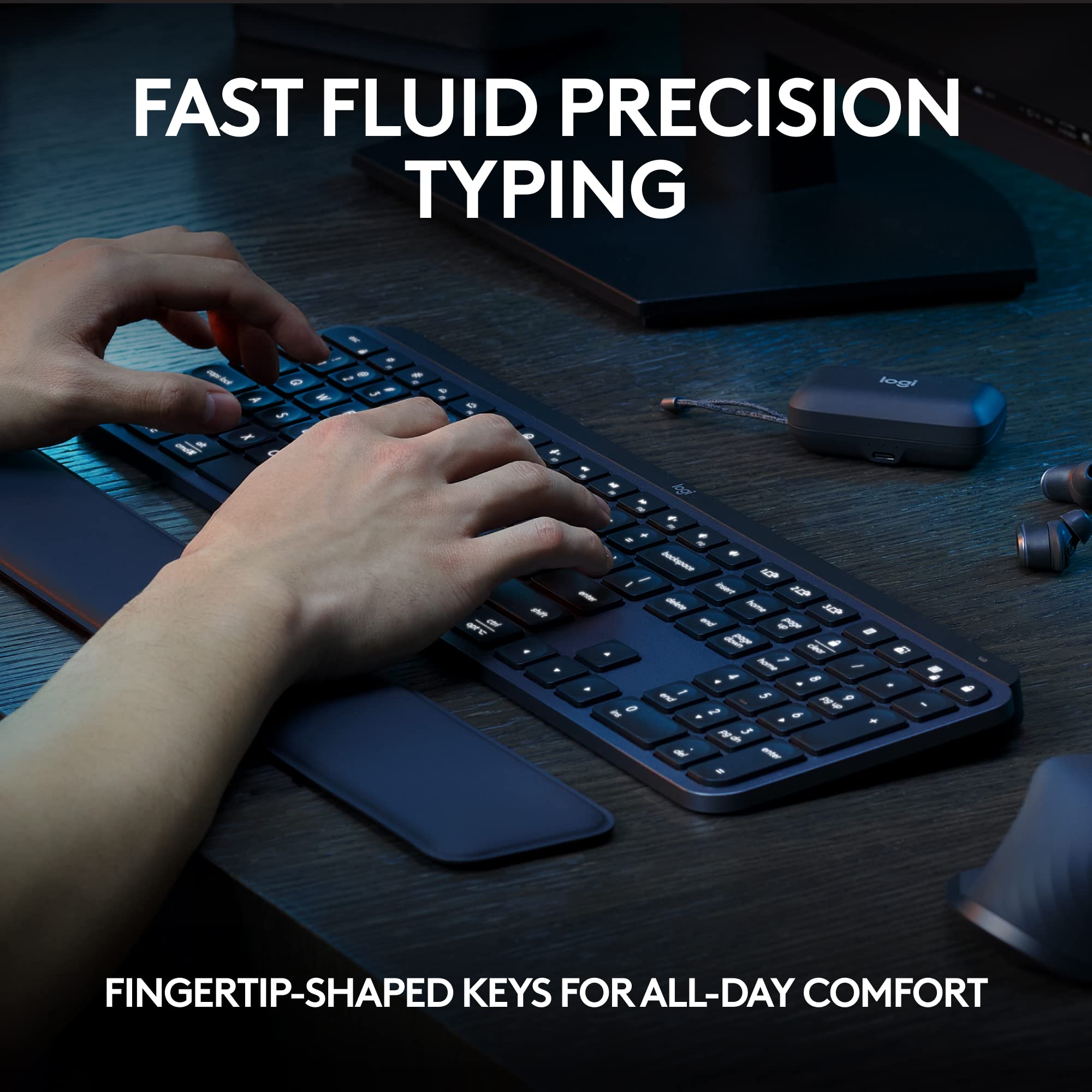 Logitech MX Keys S Wireless Keyboard with Smart Backlighting
