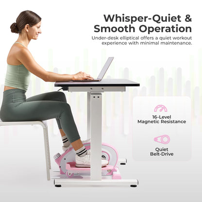 Portable Under Desk Elliptical Exerciser for Seniors