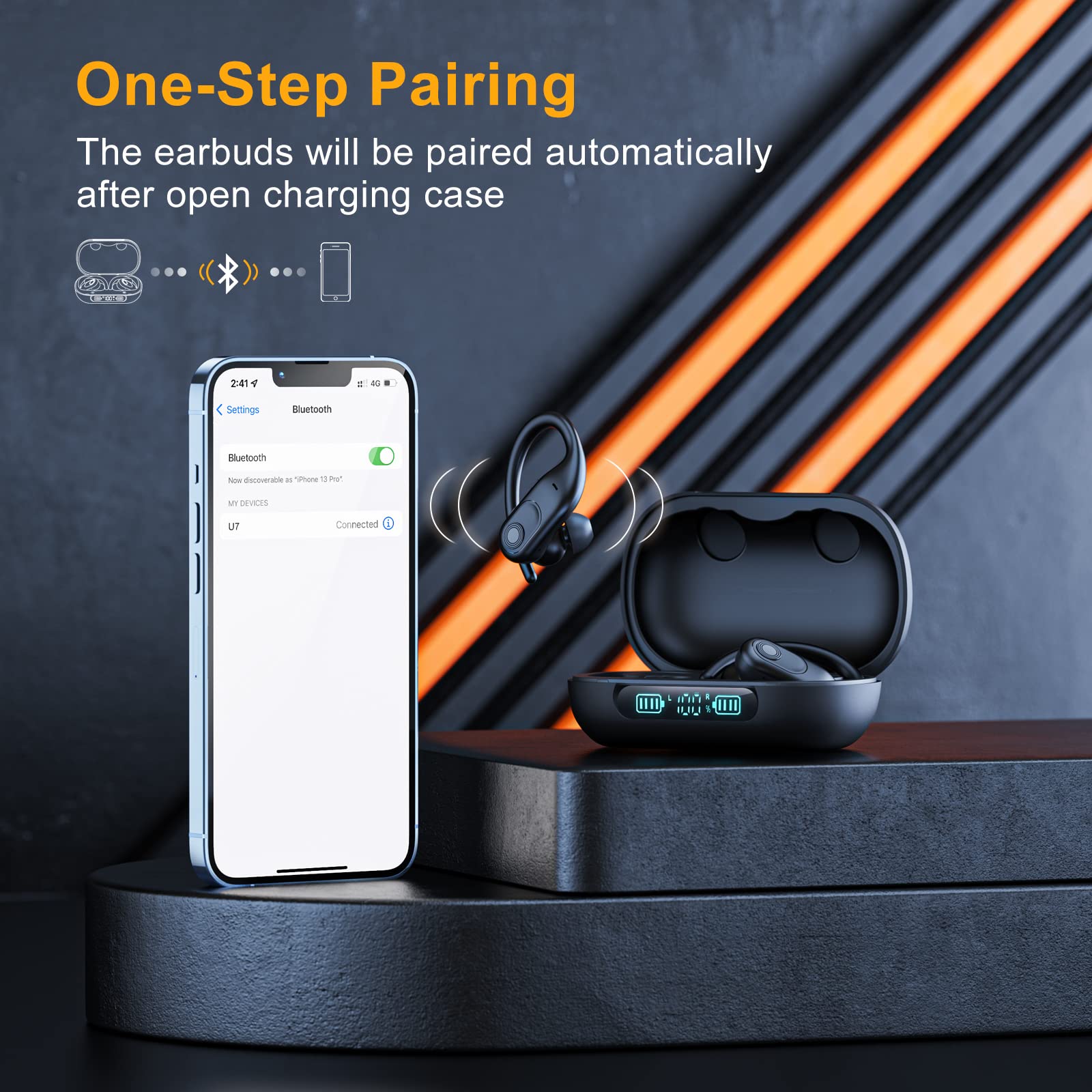 Wireless Earbuds with 130 Hours Playtime and Hi-Fi Sound