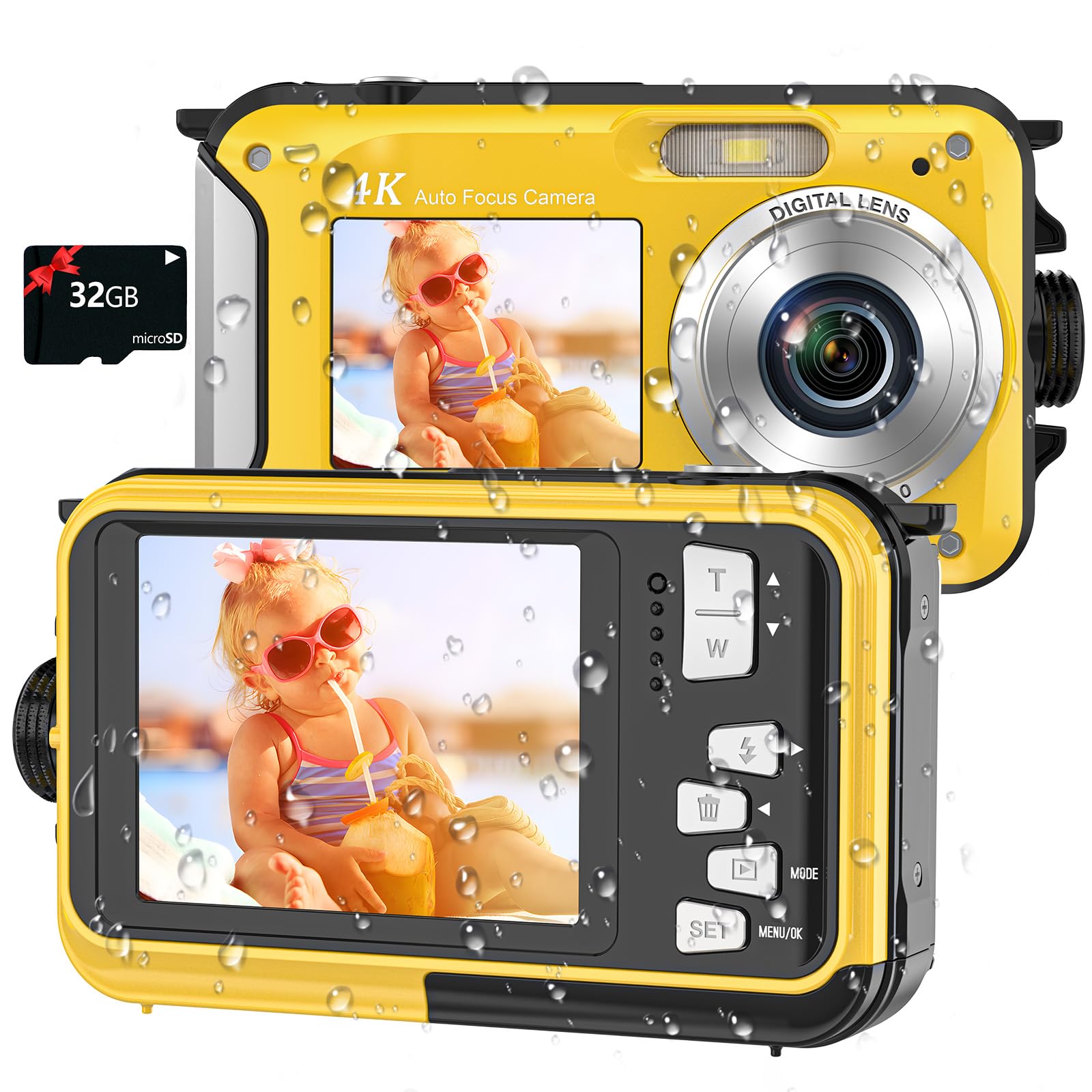 4K Waterproof Underwater Camera for Snorkeling Adventures