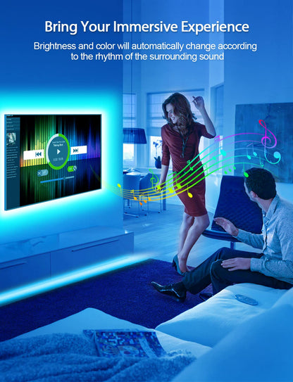 MATICOD RGB LED TV Strip With App Control MusicSync