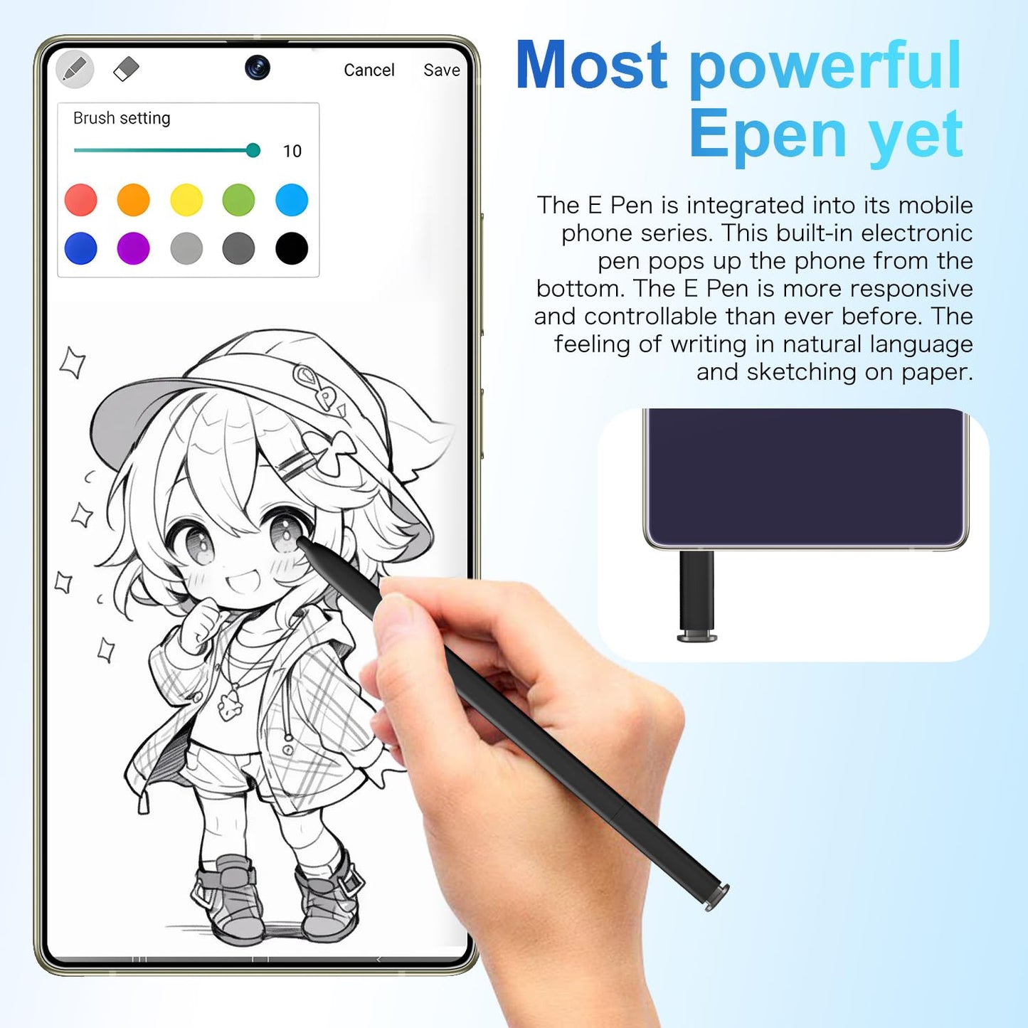 MMY I25 Ultra Unlocked Phone Built In Pen 6.99in 16GB 512GB Android 14 5G Green