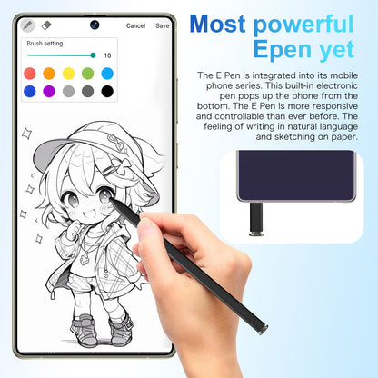 MMY I25 Ultra Unlocked Phone Built In Pen 6.99in 16GB 512GB Android 14 5G Green