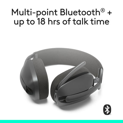 Logitech Zone Vibe 100 Wireless Headphones with Noise Canceling Microphone