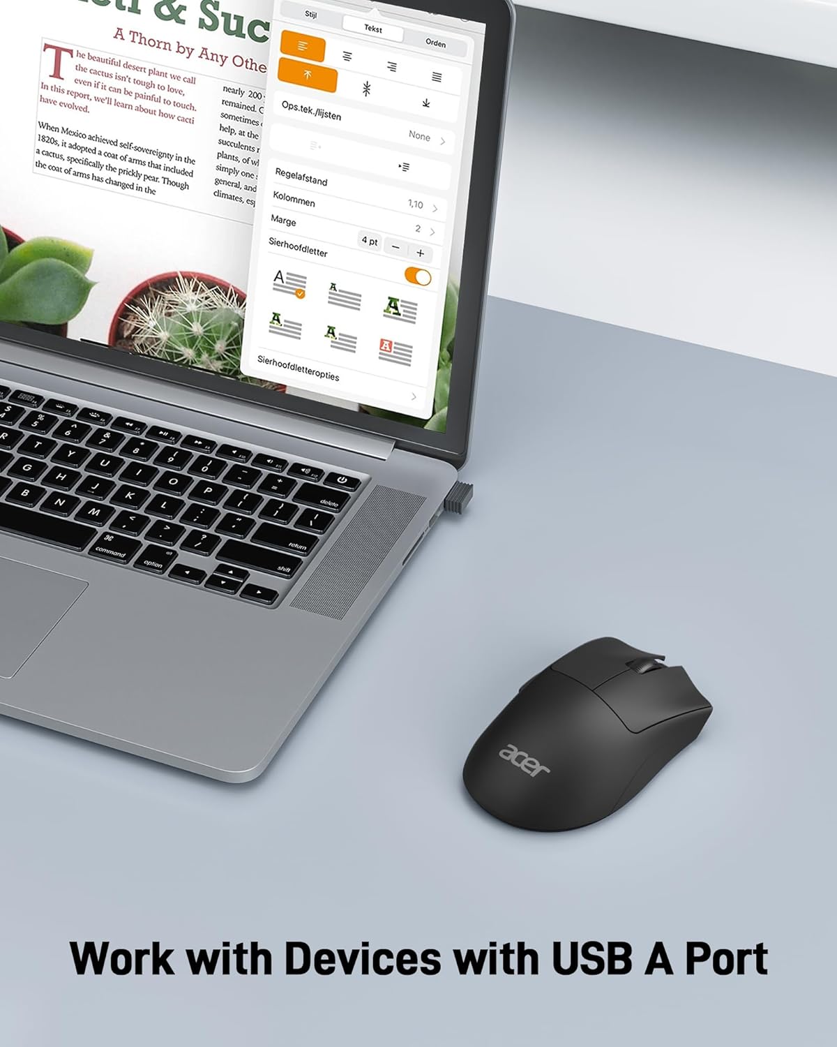 Acer Wireless Mouse with 1200 DPI Precision