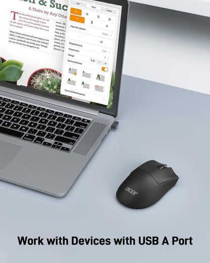 Acer Wireless Mouse with 1200 DPI Precision