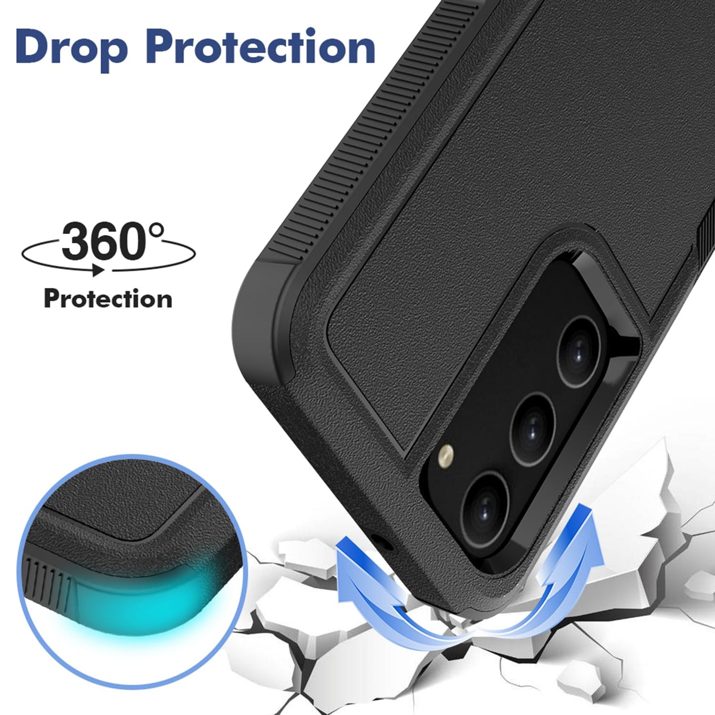 Tenoc Clear Case For Samsung Galaxy S22 6 Inch Non Yellowing Protective Bumper