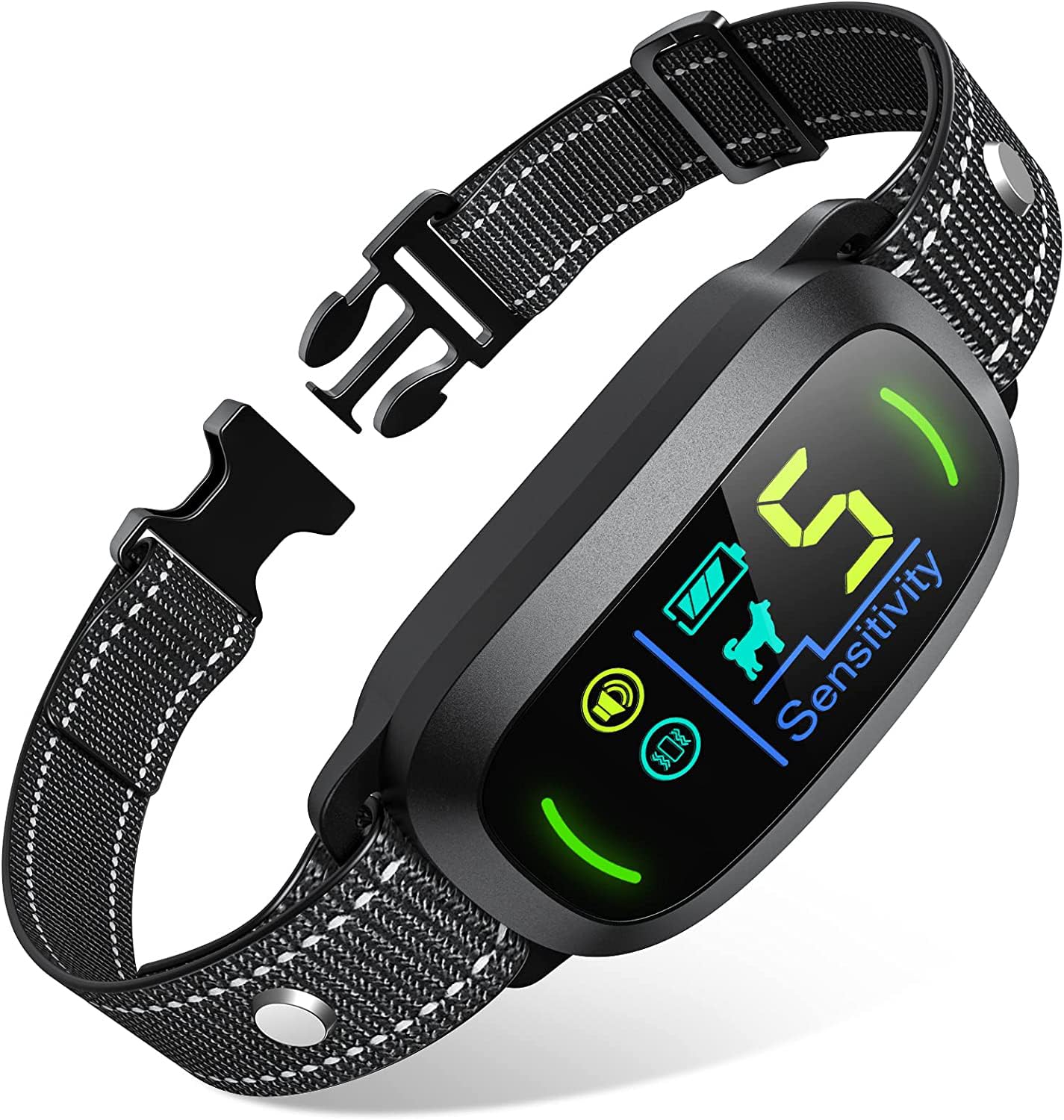 Rechargeable Dog Bark Collar with Adjustable Sensitivity Levels