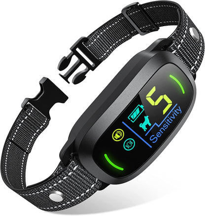 Rechargeable Dog Bark Collar with Adjustable Sensitivity Levels