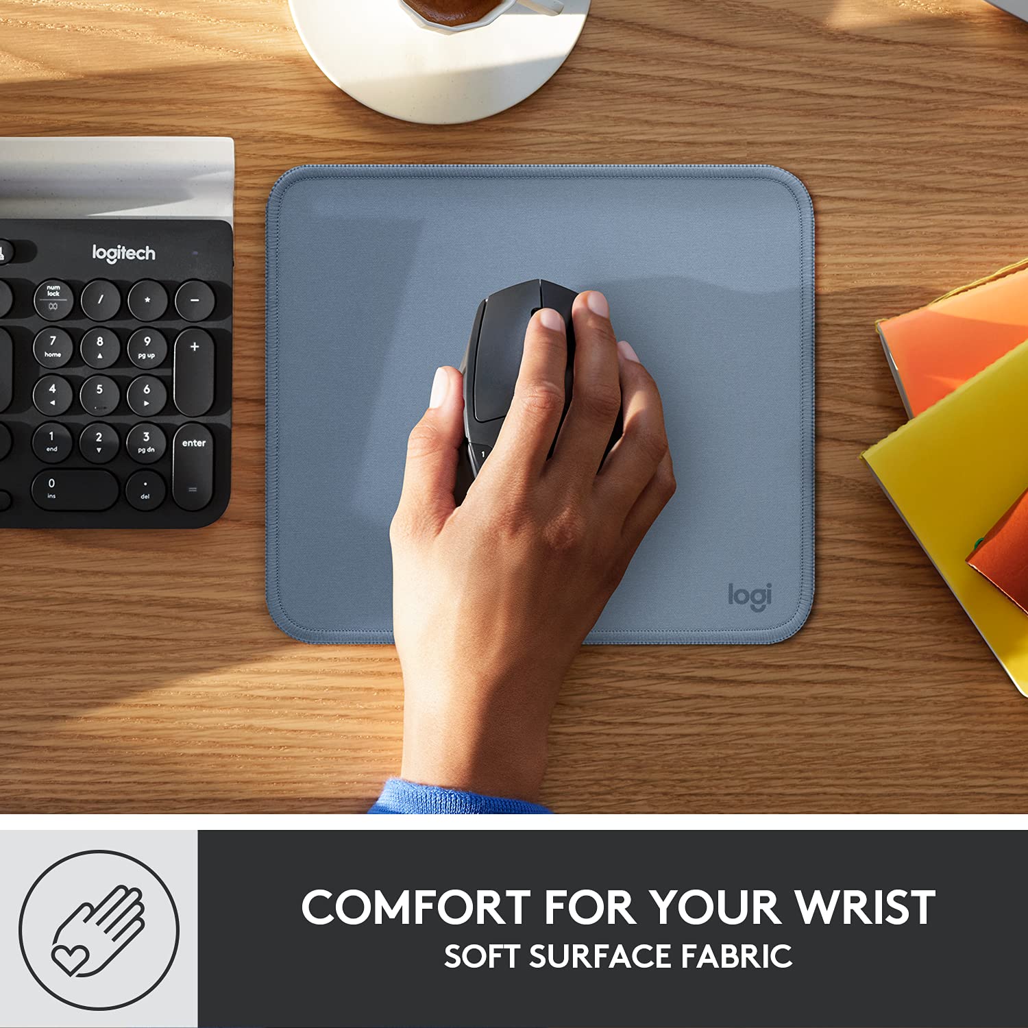 Logitech Studio Series Mouse Pad with Anti-Slip Base