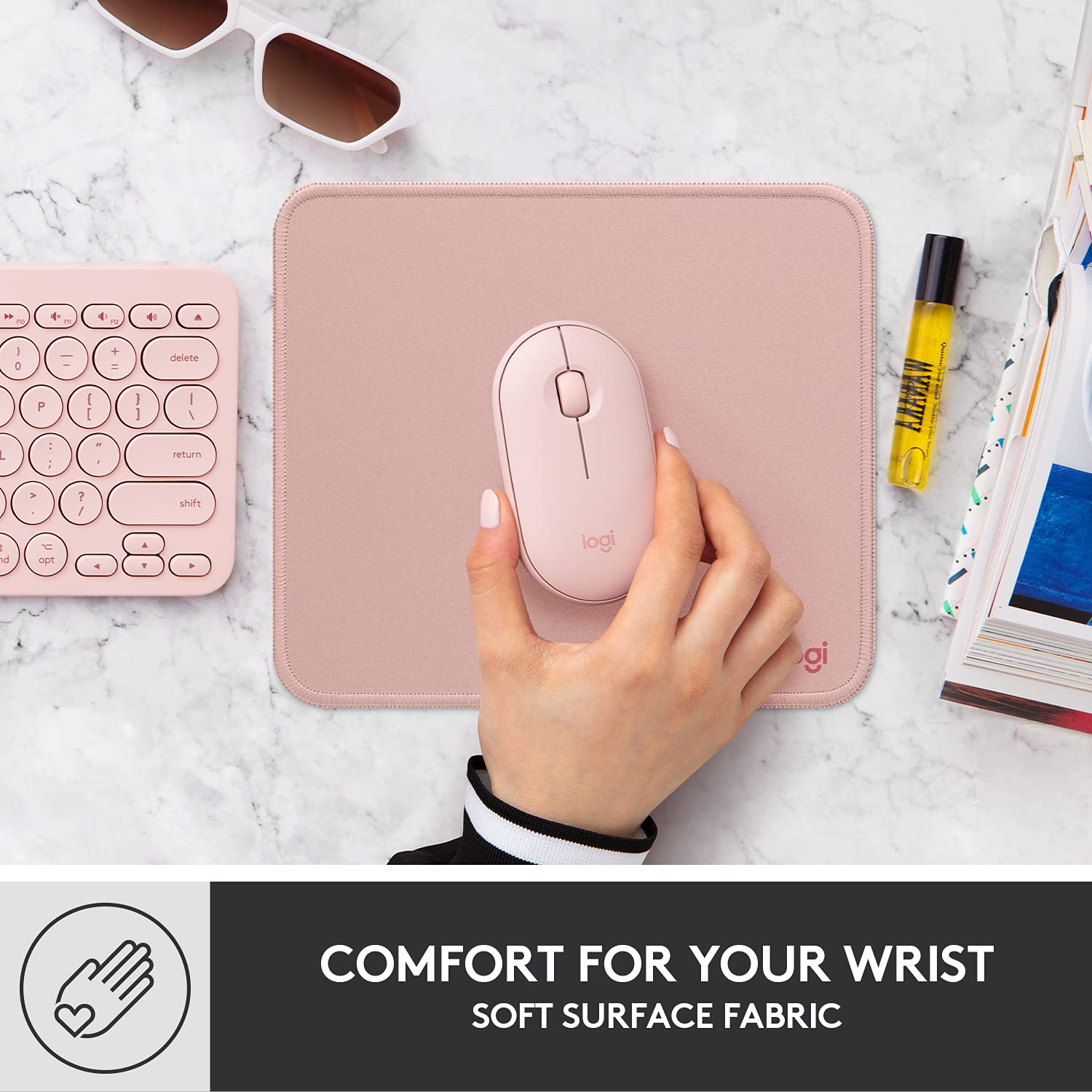 Logitech Studio Series Mouse Pad with Anti-Slip Base