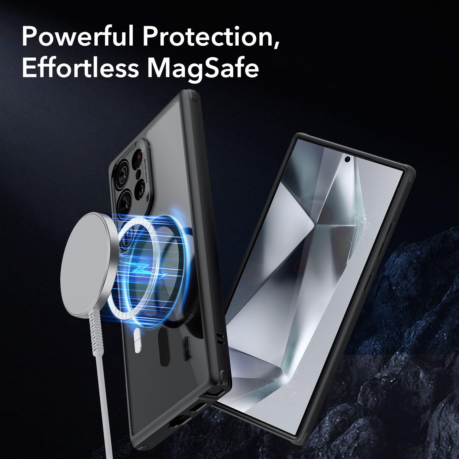 ESR Clear Black Case for Samsung Galaxy S25 Ultra