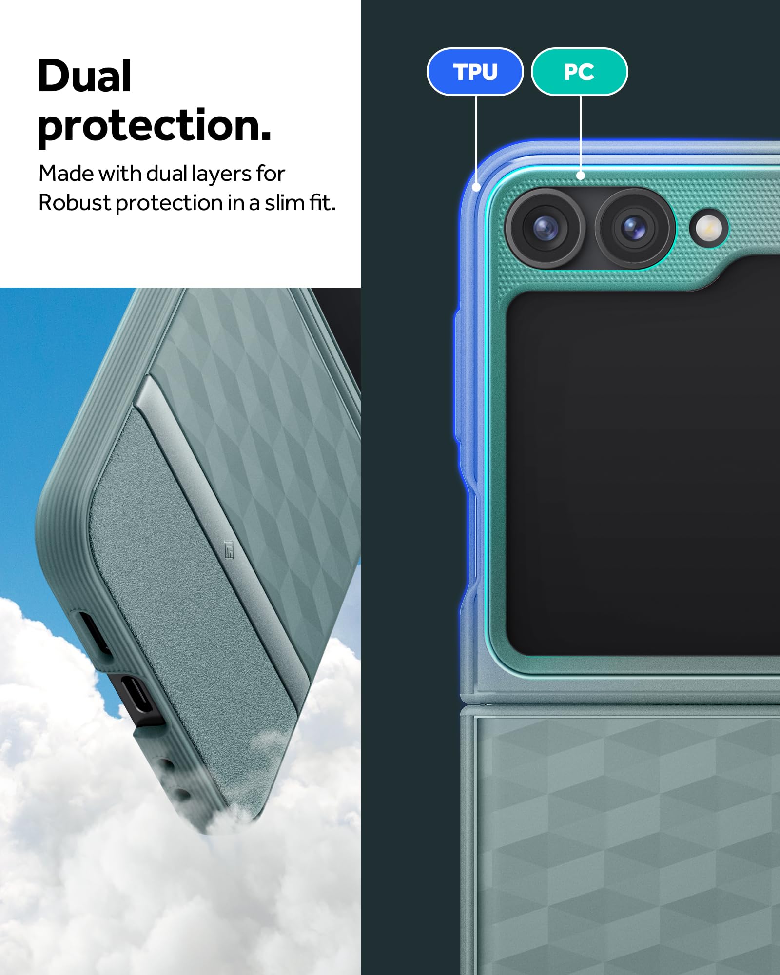 Caseology Parallax Ergonomic Protective Case for Galaxy Z Flip 6