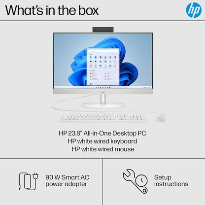 HP 24 Inch All In One PC Ryzen 5 7520U 8GB 256GB Windows 11