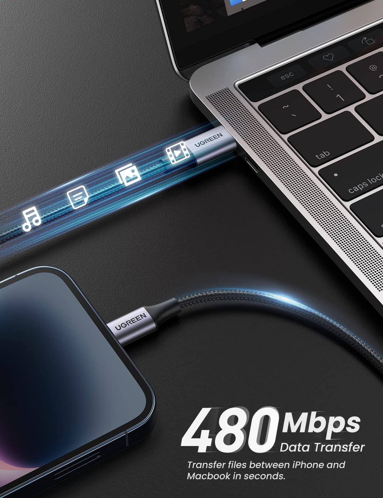 UGREEN USB C to Lightning Cable 6FT Fast Charging