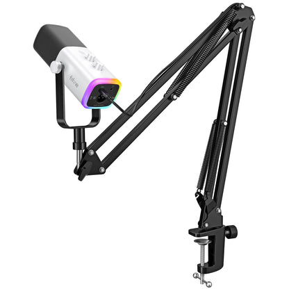 FIFINE AM8T XLR USB Gaming Microphone Kit with Boom Arm