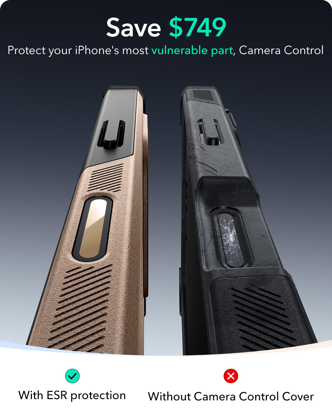 ESR iPhone 16 Pro Case with Military-Grade Protection