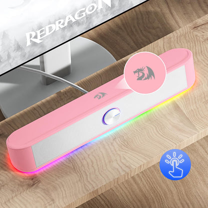 Redragon GS560 RGB Desktop Soundbar with Dynamic Lighting