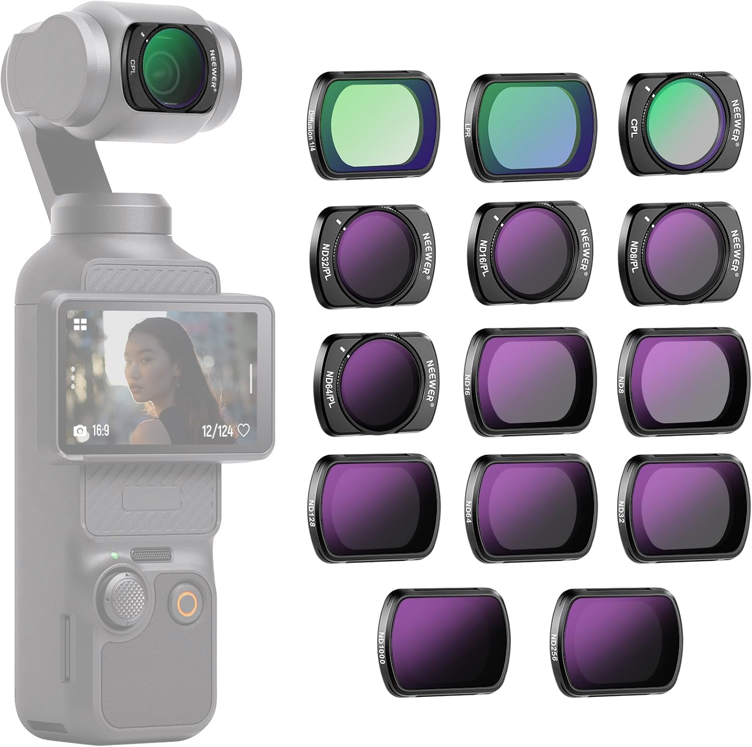 Neewer HD CPL ND Filter Kit for DJI OSMO Pocket