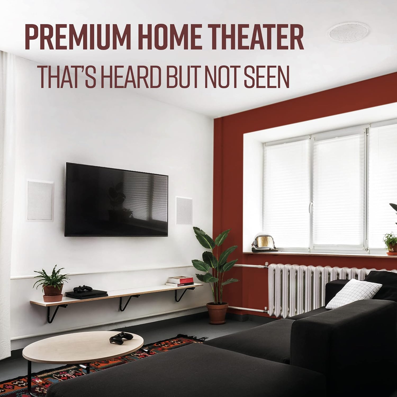 Polk Audio RC80i In Ceiling Speakers with Immersive Sound