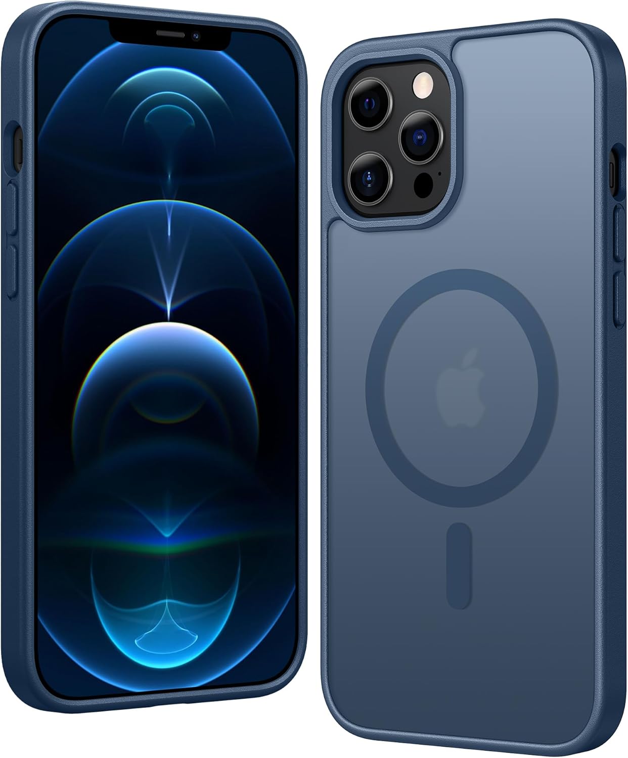 FNTCASE IPhone 16 Case Clear Magnetic MagSafe Screen Protector Drop Proof Rugged