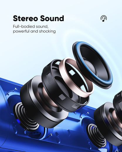 Bluetooth Speaker TWS Pair IPX5 Waterproof Portable 20H