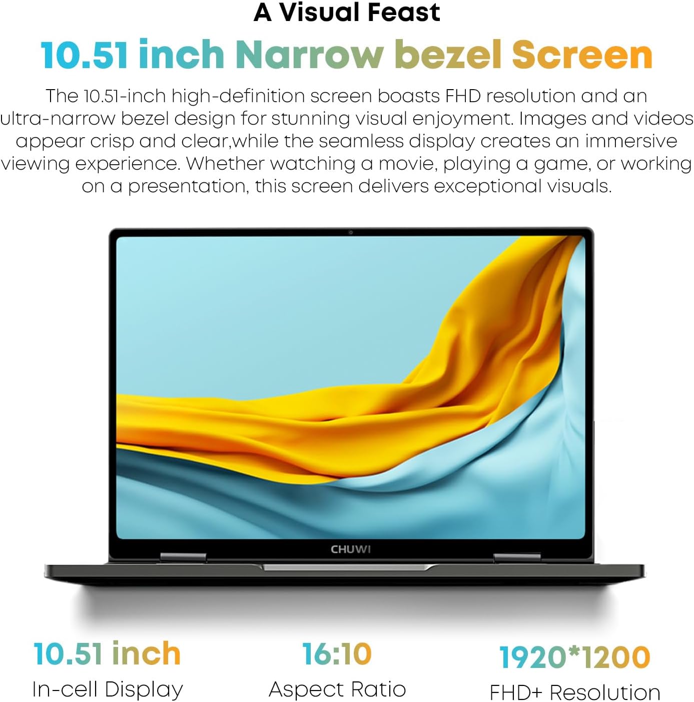 CHUWI Minibook X 2 in 1 Laptop with Touchscreen