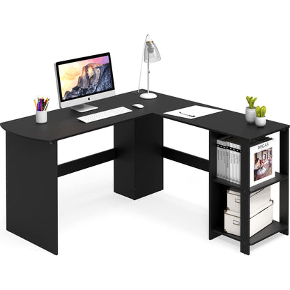 L Shaped Home Office Desk with Storage Solutions