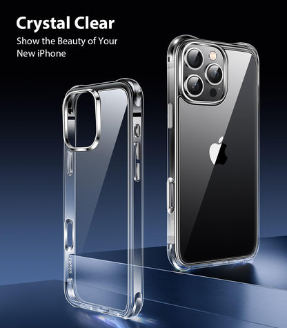 Mkeke Clear Case for iPhone 17 Pro Max Shockproof Bumper