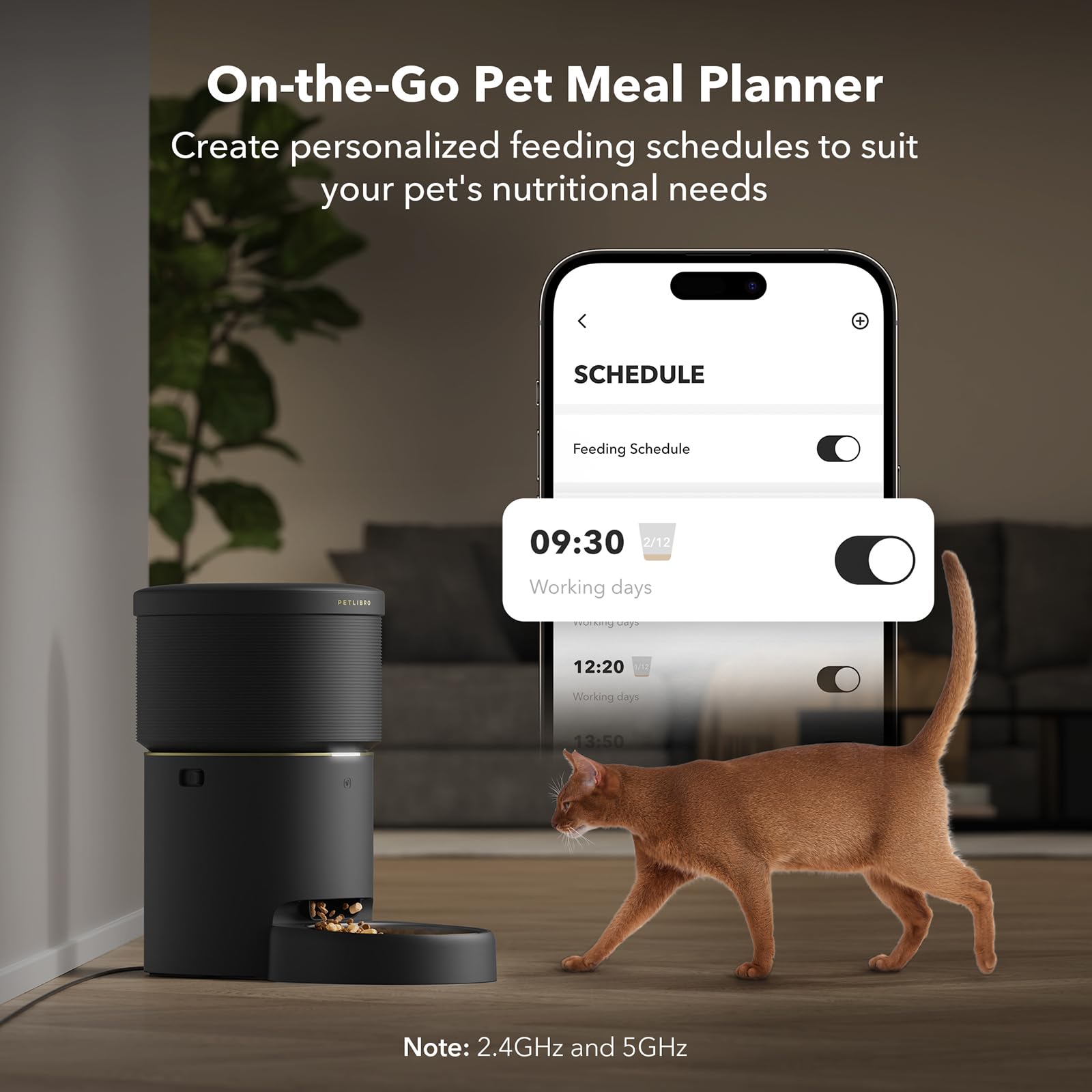 Automatic Dog Feeder with Airtight Storage for Fresh Food