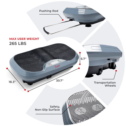Sunny Health and Fitness Vibration Plate for Weight Loss