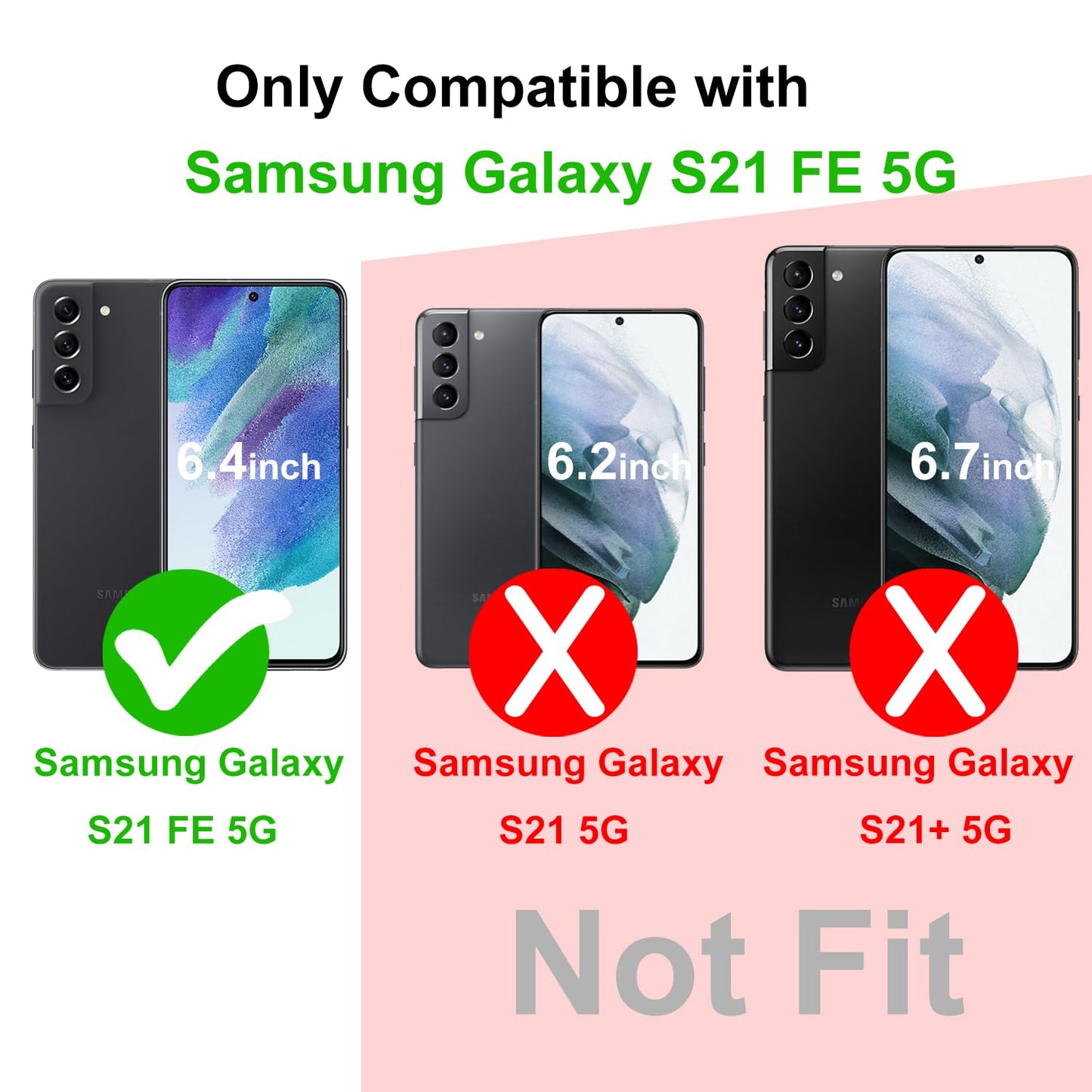 Tenoc Clear Case For Samsung Galaxy S22 6 Inch Non Yellowing Protective Bumper